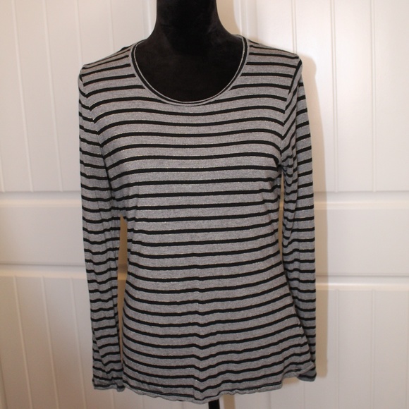 Apt 9 Long Sleeve Comfortable Scoop Neckline Top - Picture 2 of 6